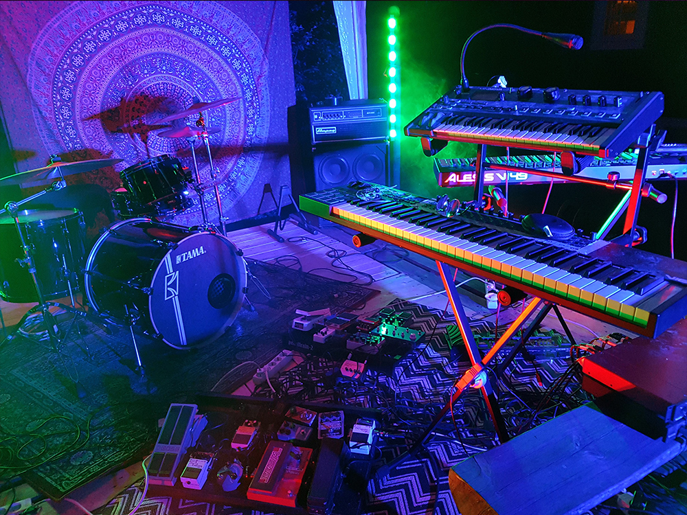 Stage in the woods