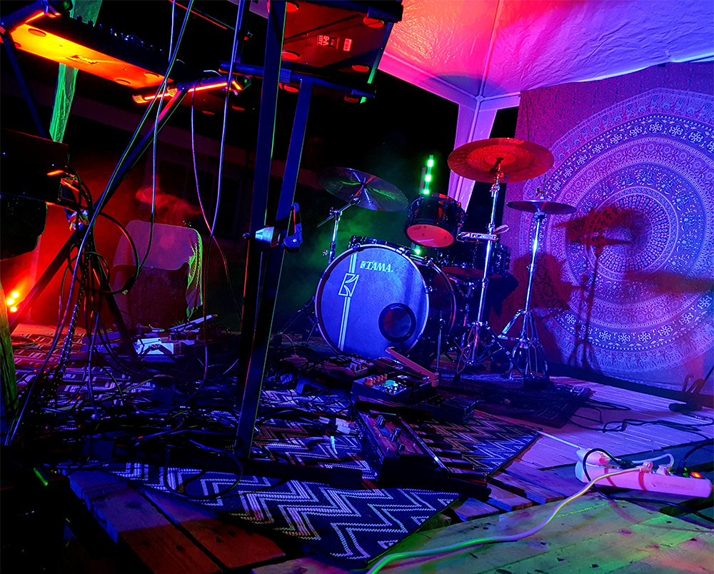 Stage in the woods